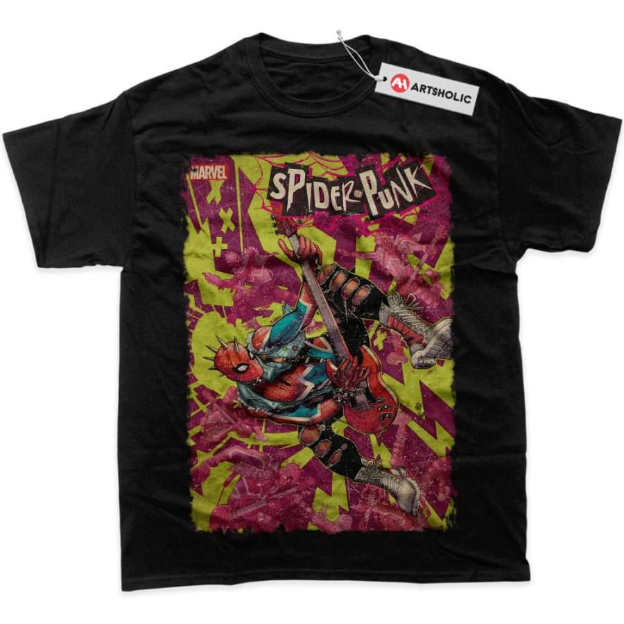 Alternative view of Spider-Man Shirt, Spiderpunk Shirt, Marvel Comics Shirt, Graphic Tee