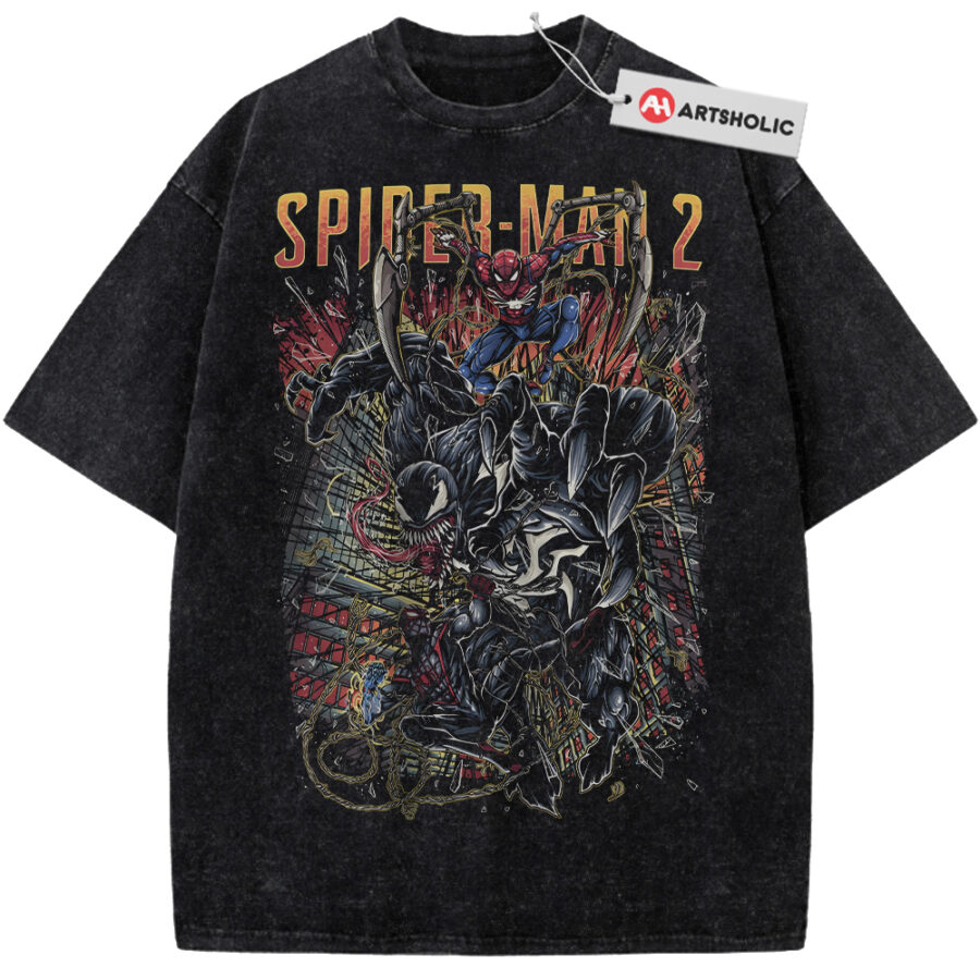 Alternative view of Spider Man Shirt, Venom Shirt, Marvel Comics Shirt, Vintage T-Shirt