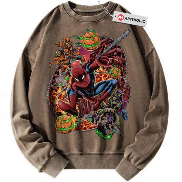 Alternative view of Spider-Man Sweatshirt, Marvel Comics Sweatshirt, Vintage Sweatshirt