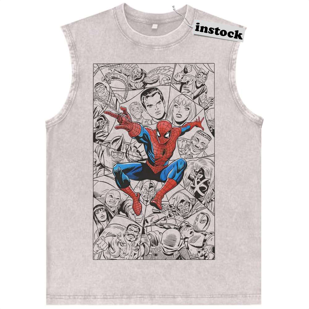 Spider-Man Tank Top, Marvel Comics Tank Top, Vintage Tank Top