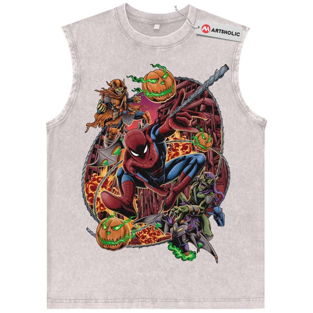 Alternative view of Spider-Man Tank Top, Marvel Comics Tank Top, Vintage Tank Top
