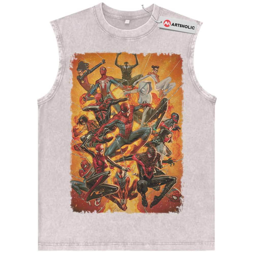 Alternative view of Spider-Man Tank Top, Marvel Comics Tank Top, Vintage Tank Top