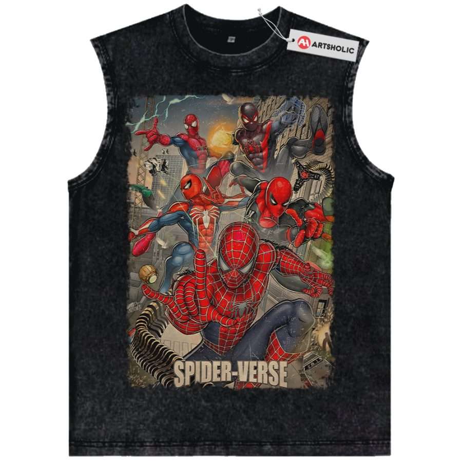 Alternative view of Spider-Man Tank Top, Marvel Comics Tank Top, Vintage Tank Top
