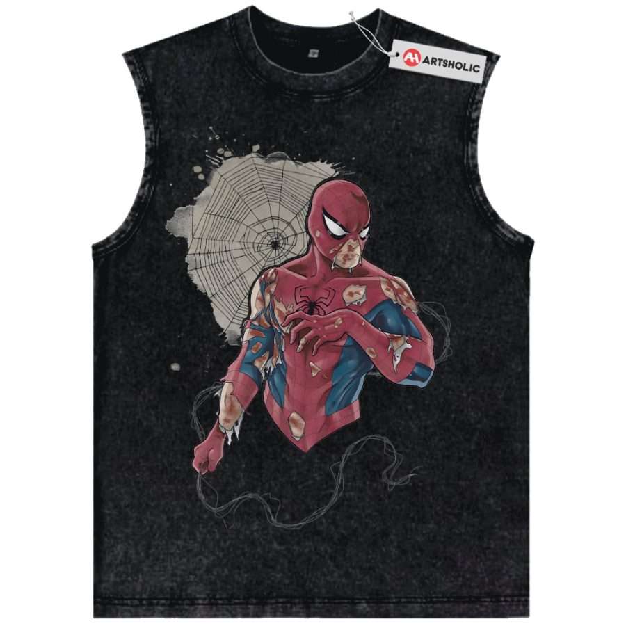 Alternative view of Spider-Man Tank Top, Marvel Comics Tank Top, Vintage Tank Top