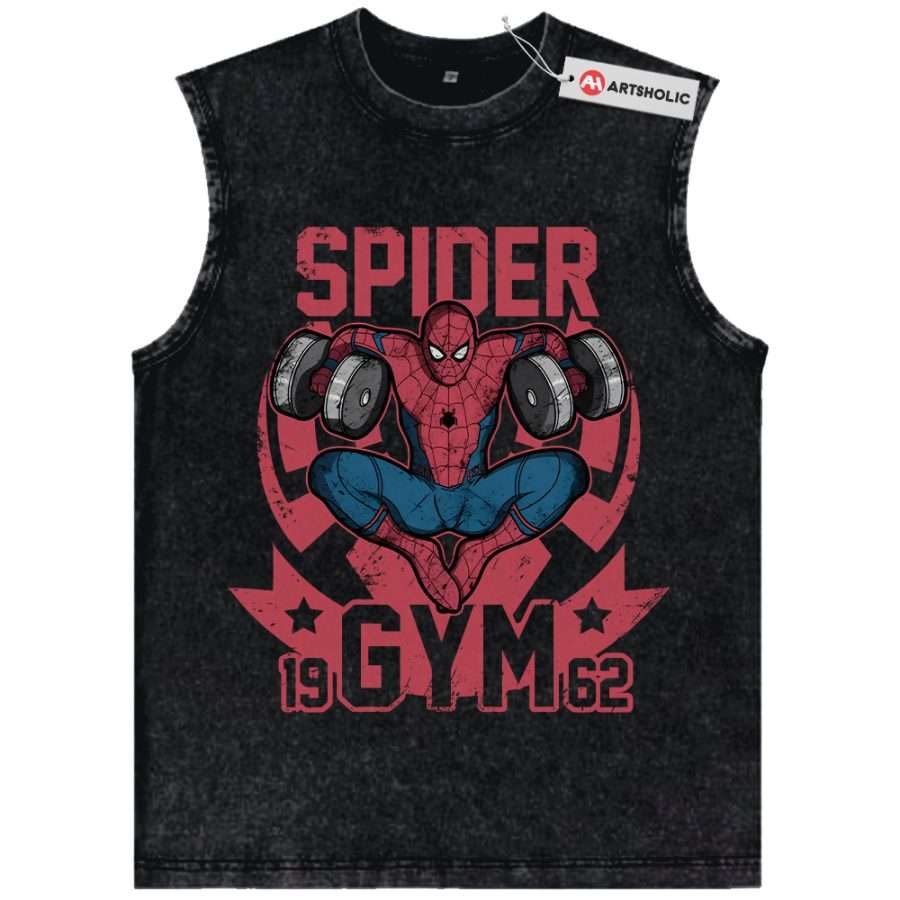 Alternative view of Spider-Man Tank Top, Marvel Comics Tank Top, Vintage Tank Top