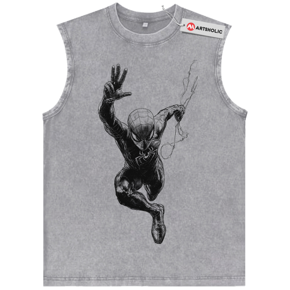 Alternative view of Spider Man Tank Top, Marvel Comics Tank Top, Vintage Tank Top