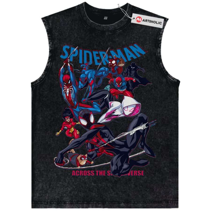 Alternative view of Spider-Man Tank Top, Marvel Comics Tank Top, Vintage Tank Top