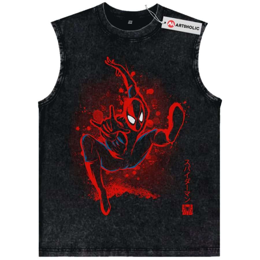 Alternative view of Spider-Man Tank Top, Marvel Comics Tank Top, Vintage Tank Top