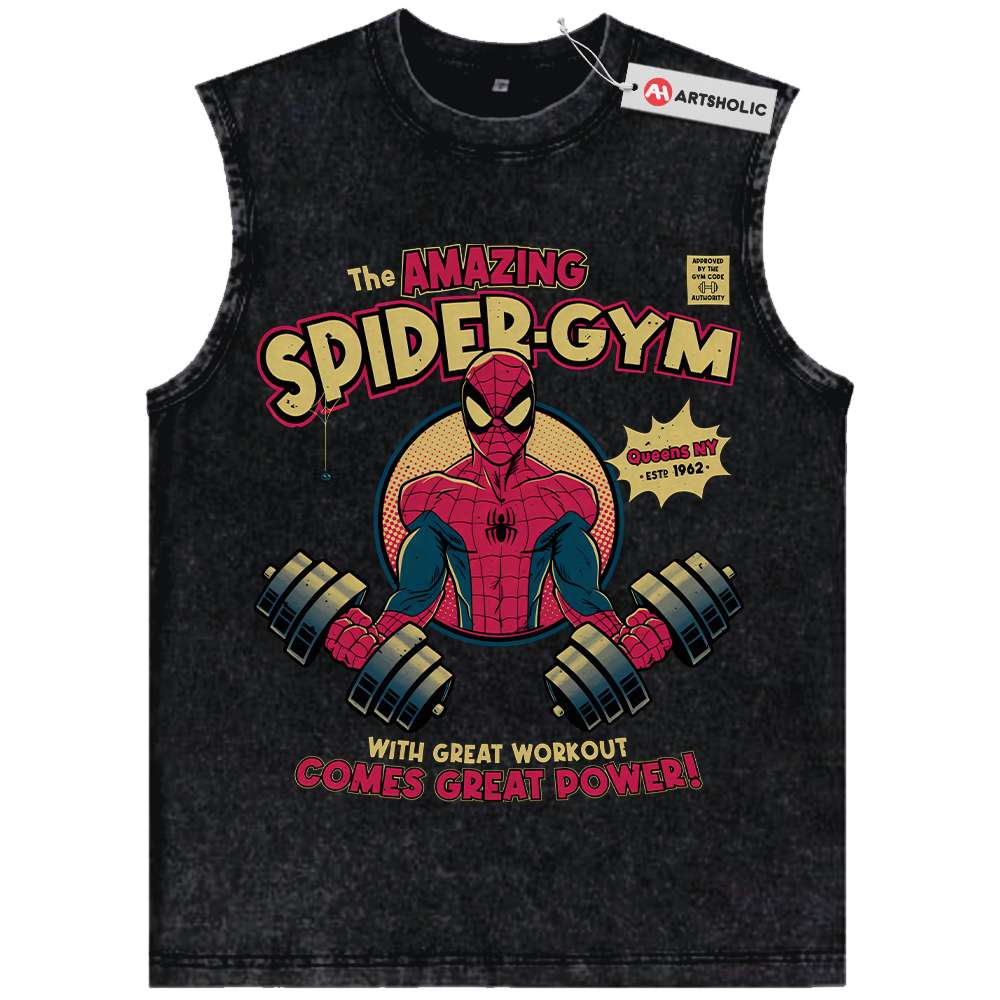 Alternative view of Spider-Man Tank Top, Marvel Comics Tank Top, Vintage Tank Top