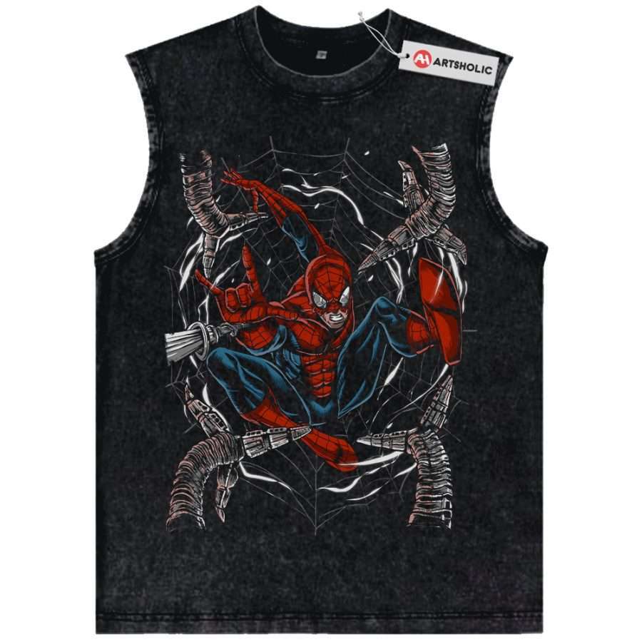 Alternative view of Spider-Man Tank Top, Marvel Comics Tank Top, Vintage Tank Top
