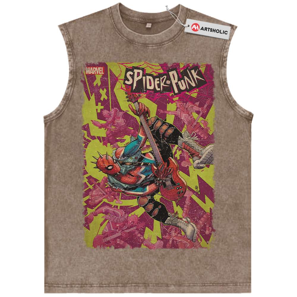 Spider-Man Tank Top, Spiderpunk Tank Top, Marvel Comics Tank Top, Vintage Tank Top