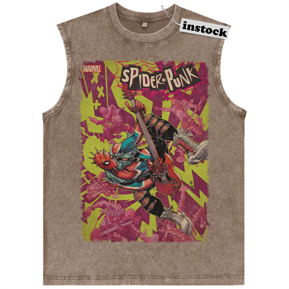 Spider-Man Tank Top, Spiderpunk Tank Top, Marvel Comics Tank Top, Vintage Tank Top