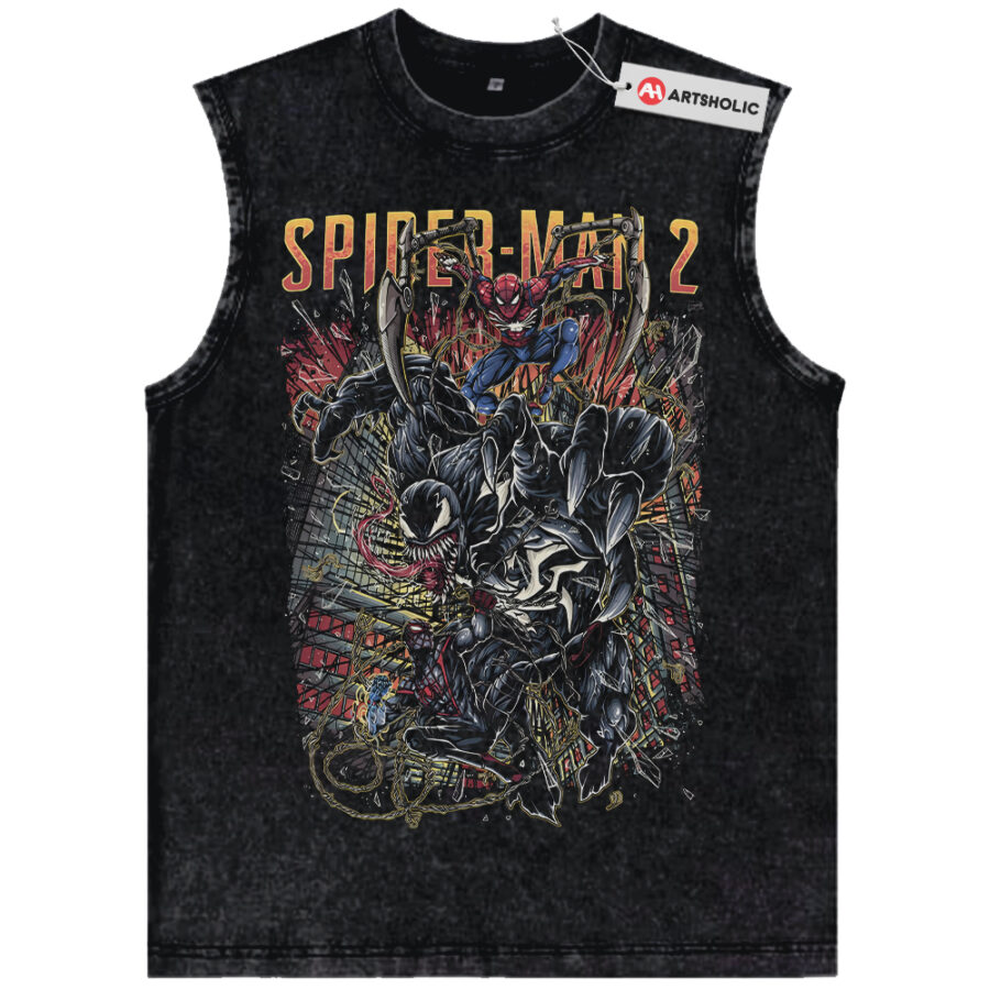 Alternative view of Spider Man Tank Top, Venom Tank Top, Marvel Comics Tank Top, Vintage Tank Top