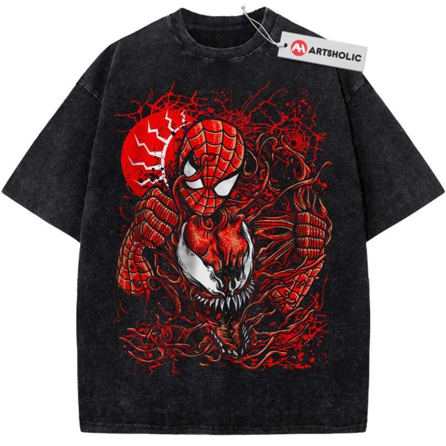 Alternative view of Spider-Man vs Carnage Shirt, Marvel Comics Shirt, Vintage Tee