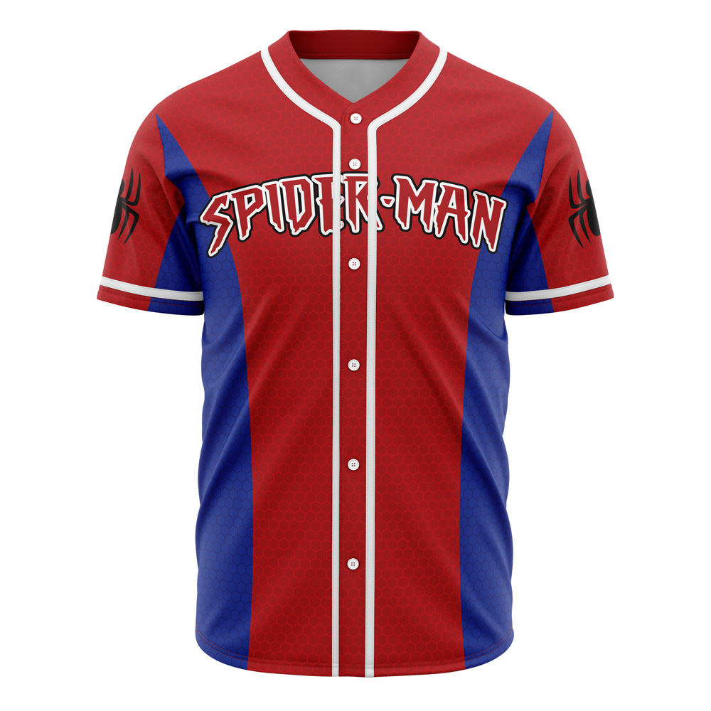 Spiderman Marvel Custom Baseball Jersey - Otaku Hall