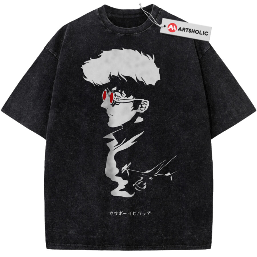 Alternative view of Spike Spiegel Shirt, Cowboy Bebop Shirt, Anime Shirt, Vintage T-Shirt