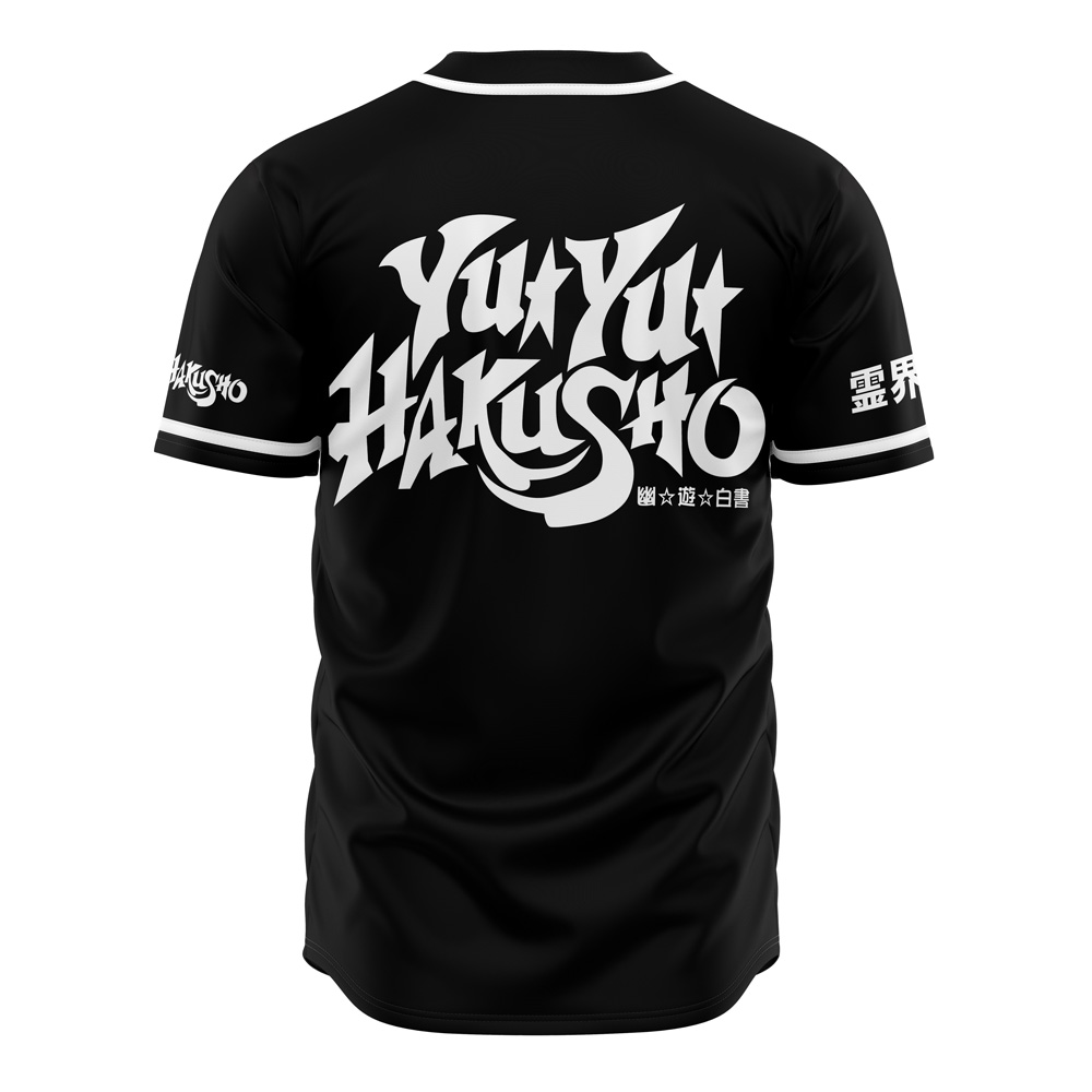 Alternative view of Spirit Detectives Ghost Fighter Custom Baseball Jersey - Otaku Hall