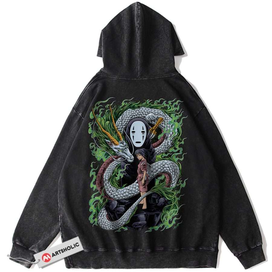 Alternative view of Spirited Away Hoodie, Studio Ghibli Hoodie, Anime Hoodie, Vintage Hoodie