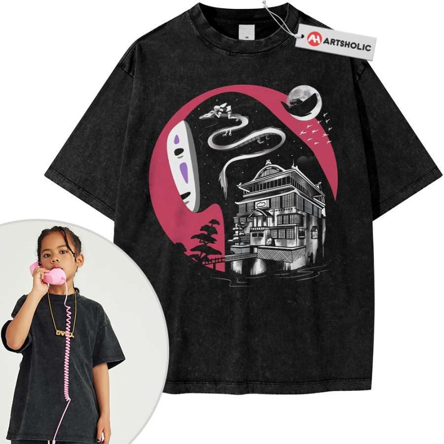 Alternative view of Spirited Away Shirt For Kids, Studio Ghibli Shirt For Kids, Anime Shirt For Kids, Vintage T-Shirt For Kids