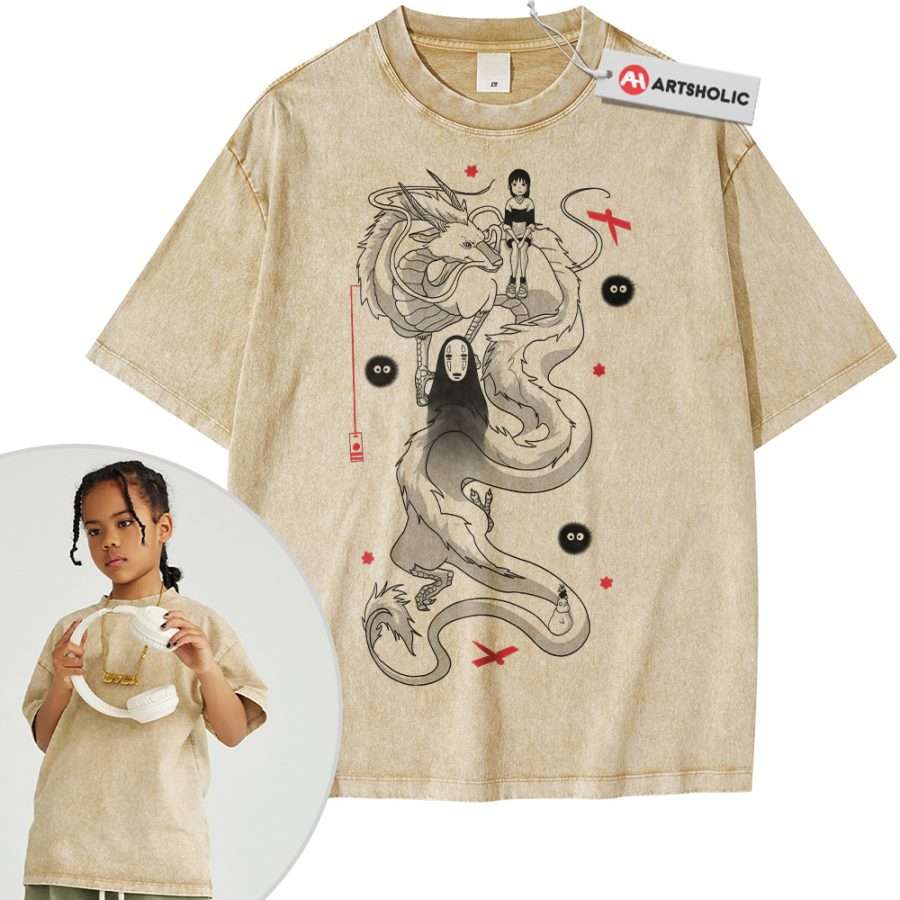 Alternative view of Spirited Away Shirt For Kids, Studio Ghibli Shirt For Kids, Anime Shirt For Kids, Vintage Tee For Kids