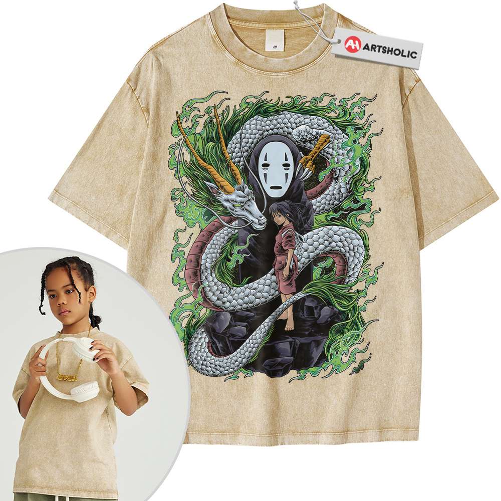 Alternative view of Spirited Away Shirt For Kids, Studio Ghibli Shirt For Kids, Anime Shirt For Kids, Vintage Tee For Kids
