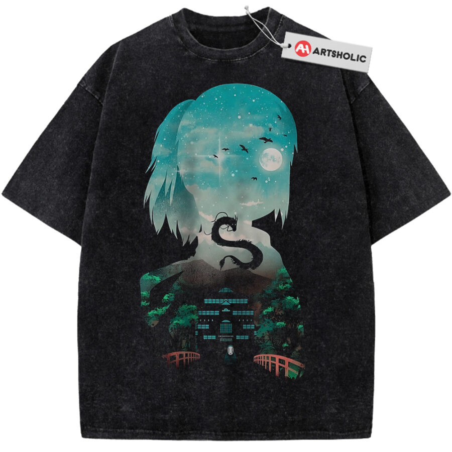 Alternative view of Spirited Away Shirt, Studio Ghibli Shirt, Anime Shirt, Vintage T-Shirt
