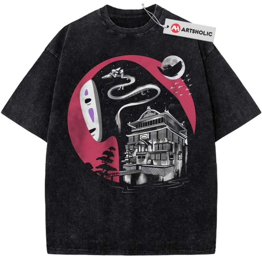 Alternative view of Spirited Away Shirt, Studio Ghibli Shirt, Anime Shirt, Vintage T-Shirt