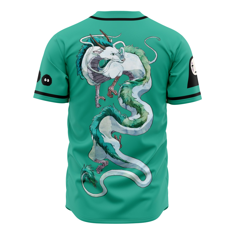 Alternative view of Spirited Away Studio Ghibli Custom Baseball Jersey - Otaku Hall