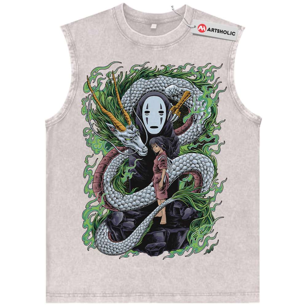 Alternative view of Spirited Away Tank Top, Studio Ghibli Tank Top, Anime Tank Top, Vintage Tank Top