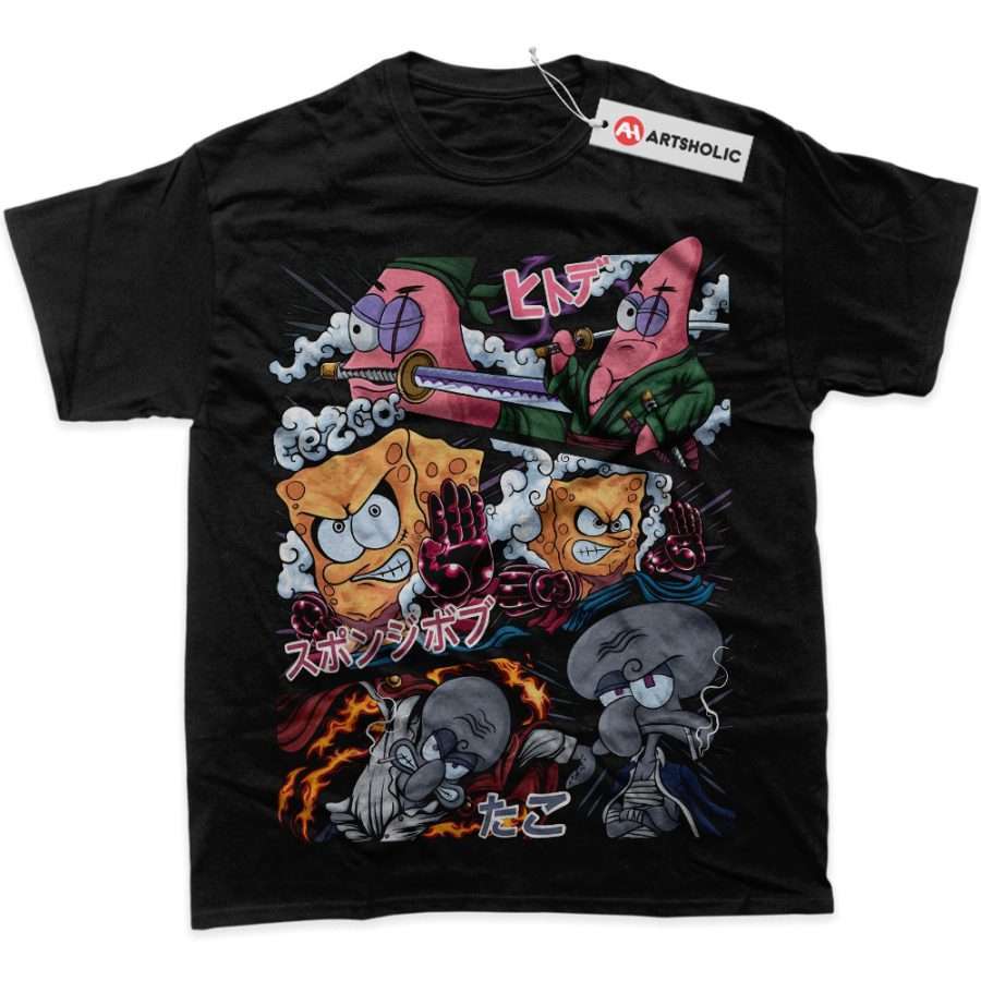 Alternative view of SpongeBob SquarePants Shirt, Animated Shirt, Graphic T-Shirt