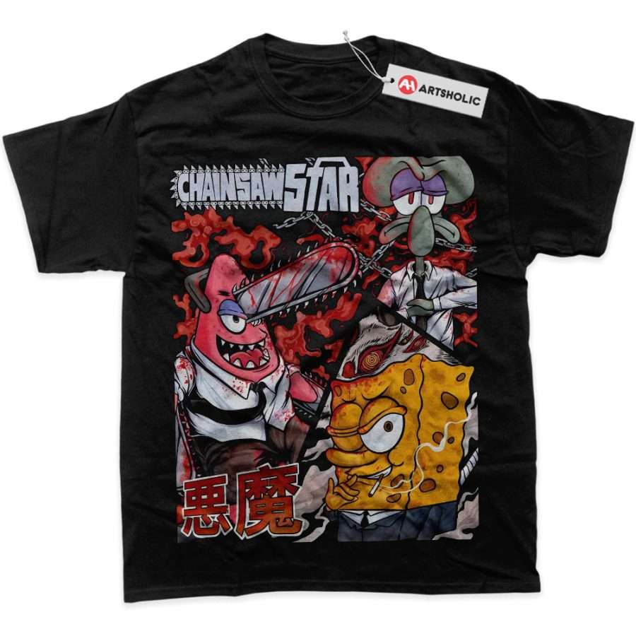 Alternative view of SpongeBob SquarePants Shirt, Animated Shirt, Graphic T-Shirt