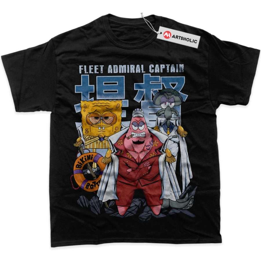 Alternative view of SpongeBob SquarePants Shirt, Animated Shirt, Graphic T-Shirt