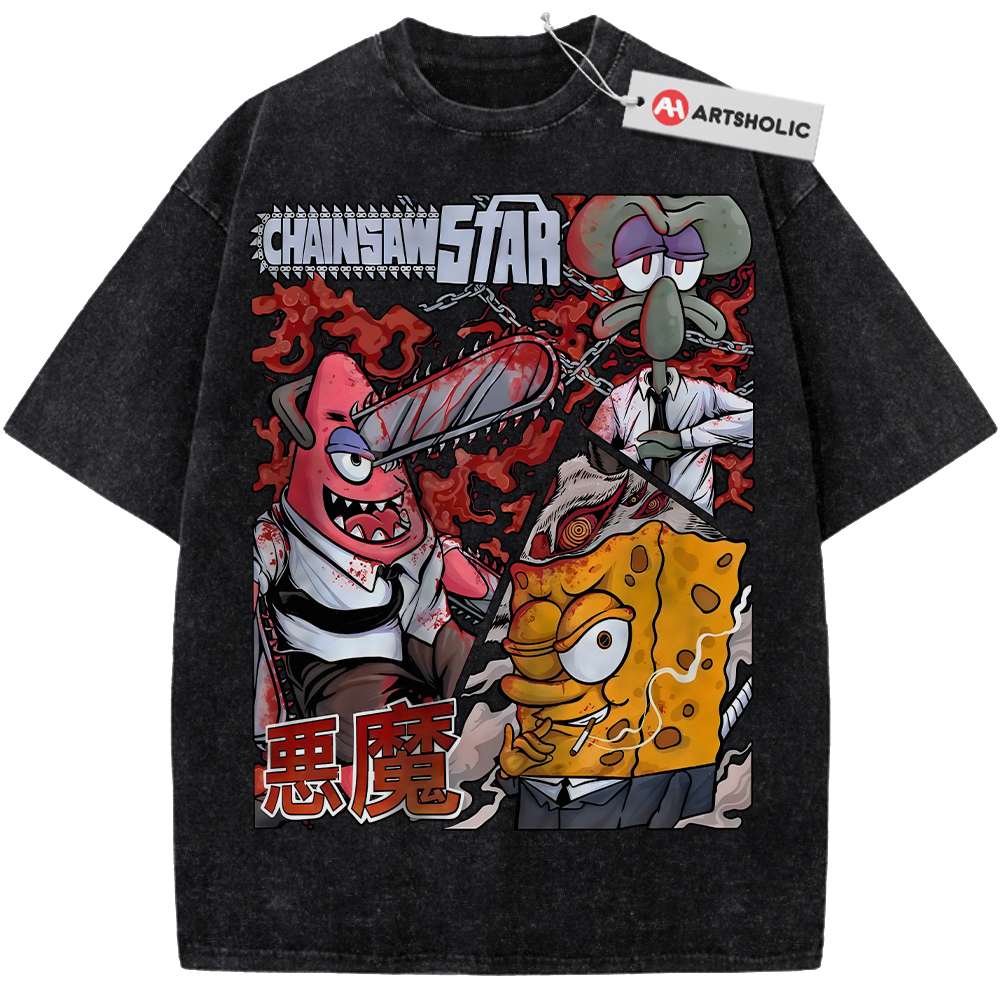 Alternative view of SpongeBob SquarePants Shirt, Animated Shirt, Vintage T-Shirt