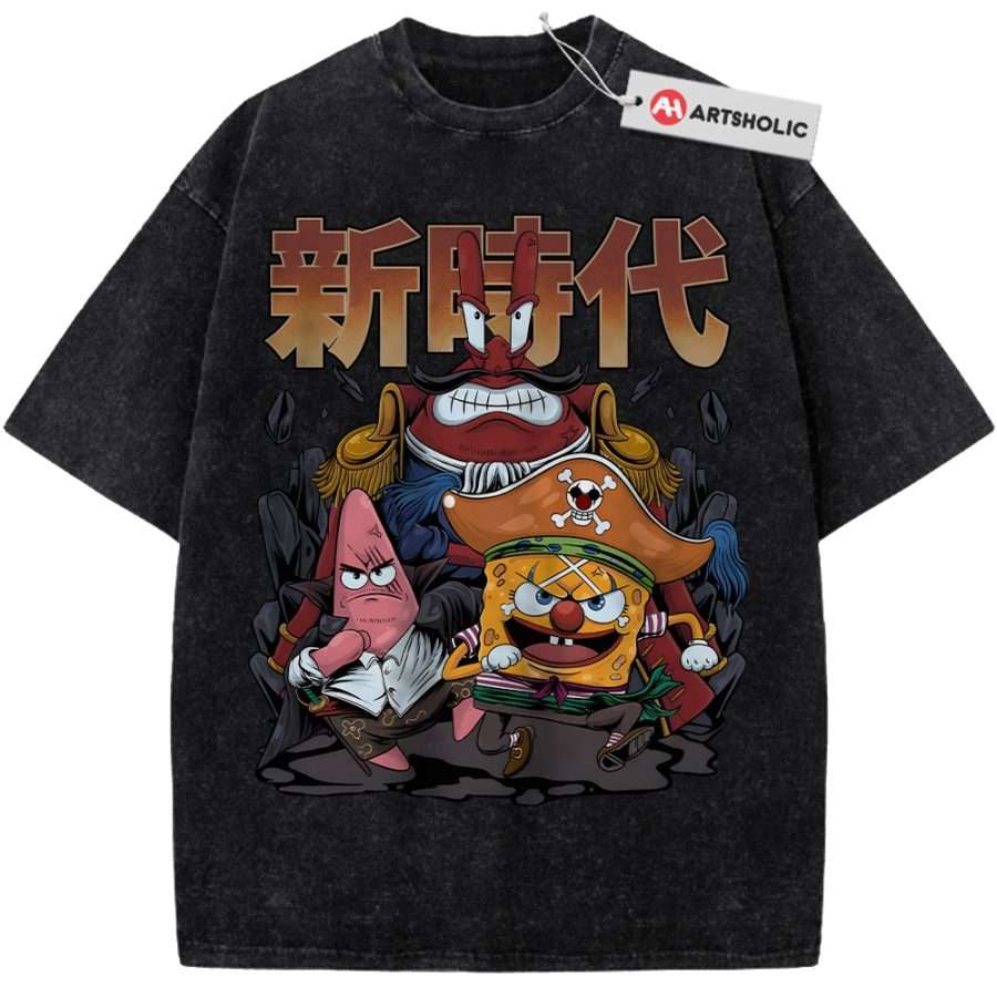 Alternative view of SpongeBob SquarePants Shirt, Animated Shirt, Vintage T-Shirt