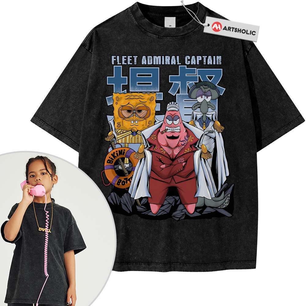SpongeBob SquarePants Shirt For Kids, Animated Shirt For Kids, Vintage T-Shirt For Kids