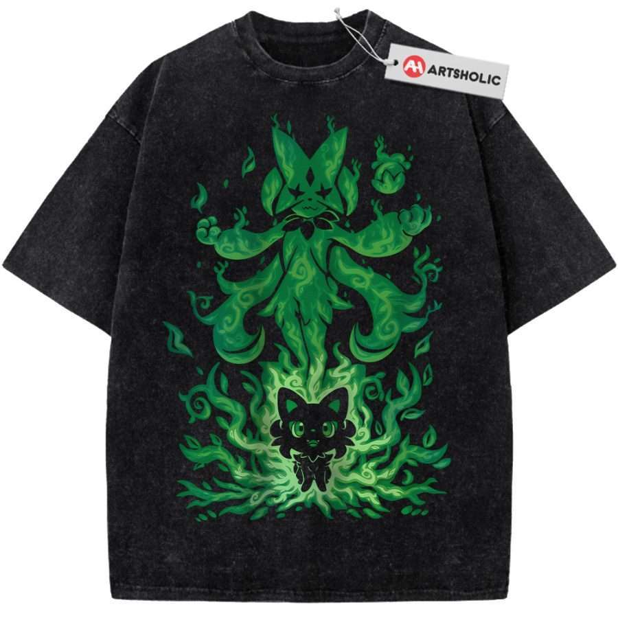 Alternative view of Sprigatito vs Meowscarada Shirt, Pokemon shirt, Anime Shirt, Vintage Tee