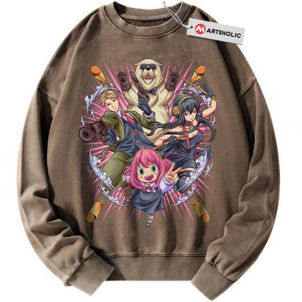 Alternative view of Spy x Family Sweatshirt, Anime Sweatshirt, Vintage Sweater