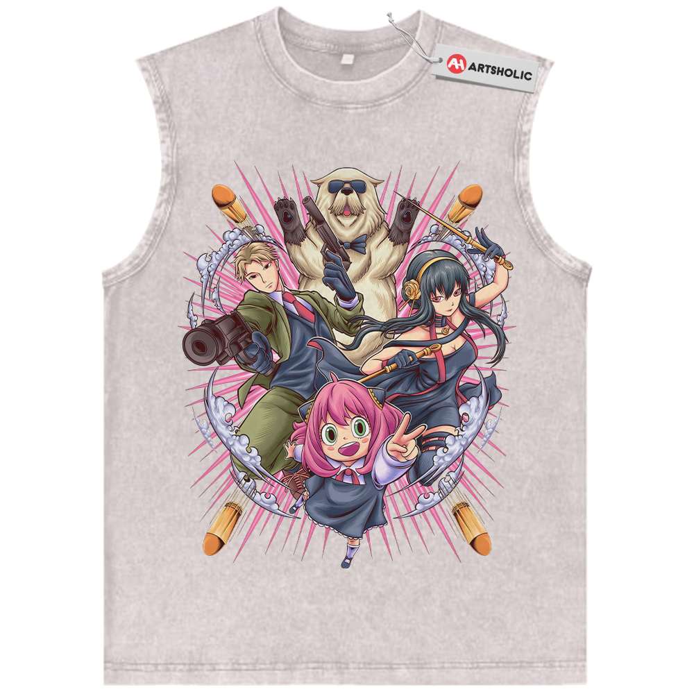 Alternative view of Spy x Family Tank Top, Anime Tank Top, Vintage Tank Top