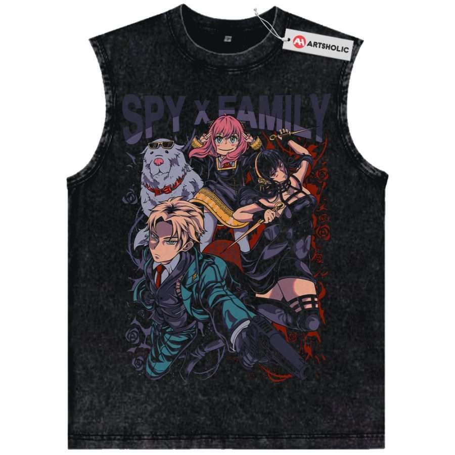 Alternative view of Spy x Family Tank Top, Anime Tank Top, Vintage Tank Top