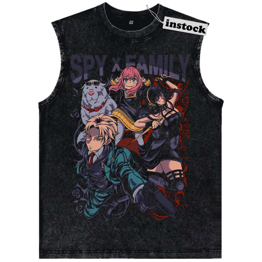 Spy x Family Tank Top, Anime Tank Top, Vintage Tank Top