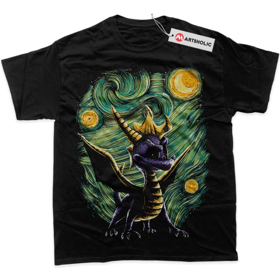 Alternative view of Spyro the Dragon Shirt, Game Shirt, Graphic T-Shirt