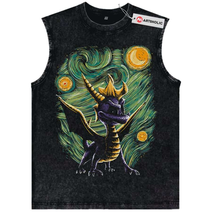 Alternative view of Spyro the Dragon Tank Top, Game Tank Top, Vintage Tank Top