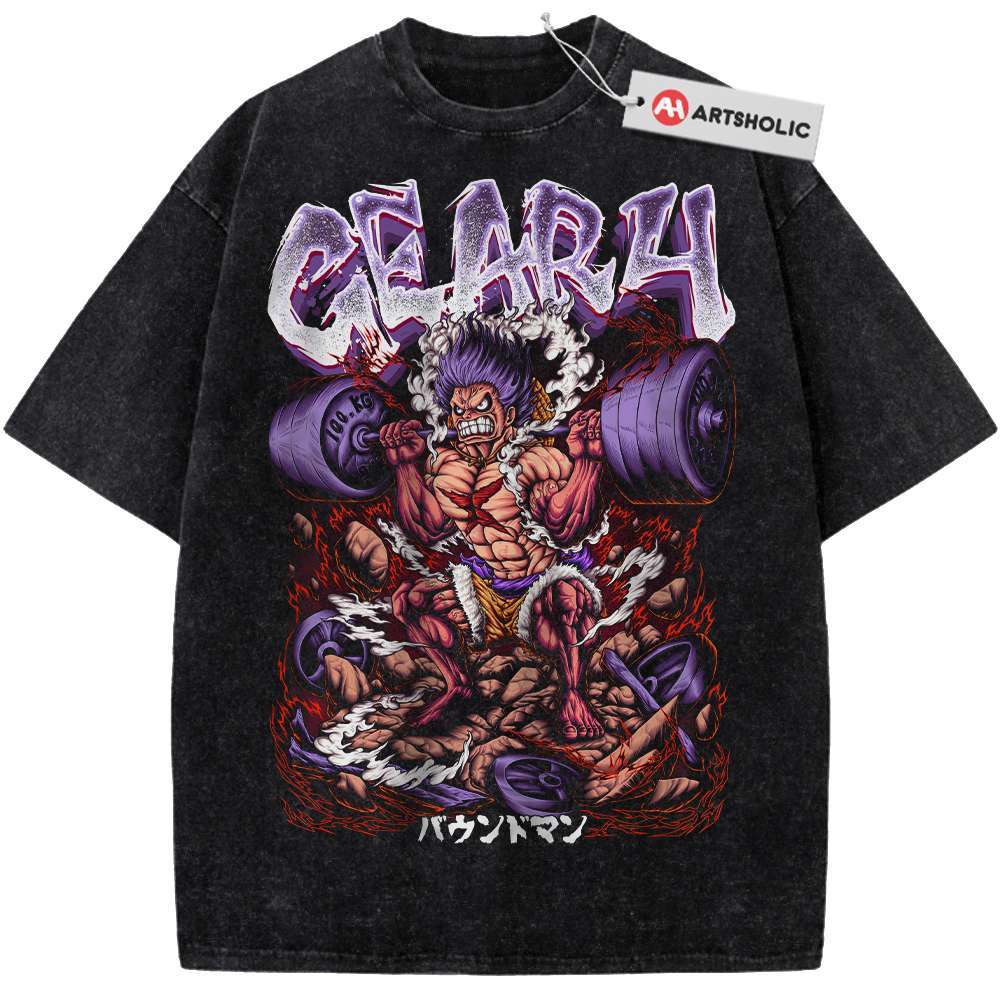 Squat Gym Luffy Shirt, One Piece Shirt, Anime Shirt, Vintage Tee