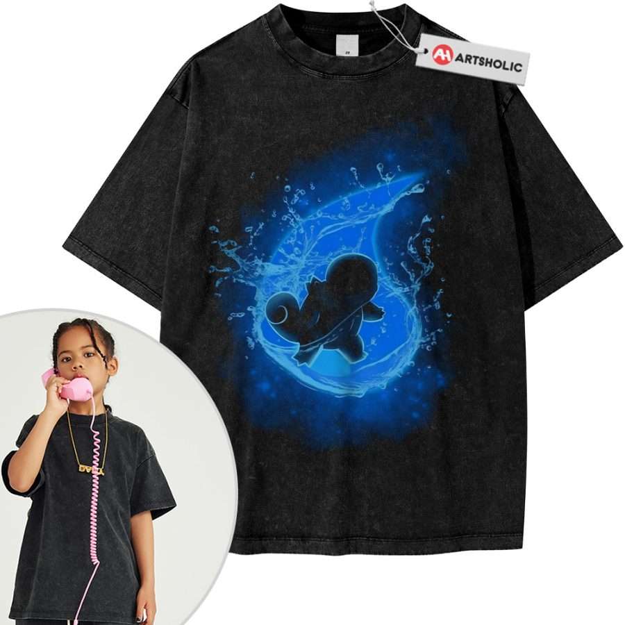 Alternative view of Squirtle Shirt For Kids, Pokemon Shirt For Kids, Anime Shirt For Kids, Vintage T-Shirt For Kids