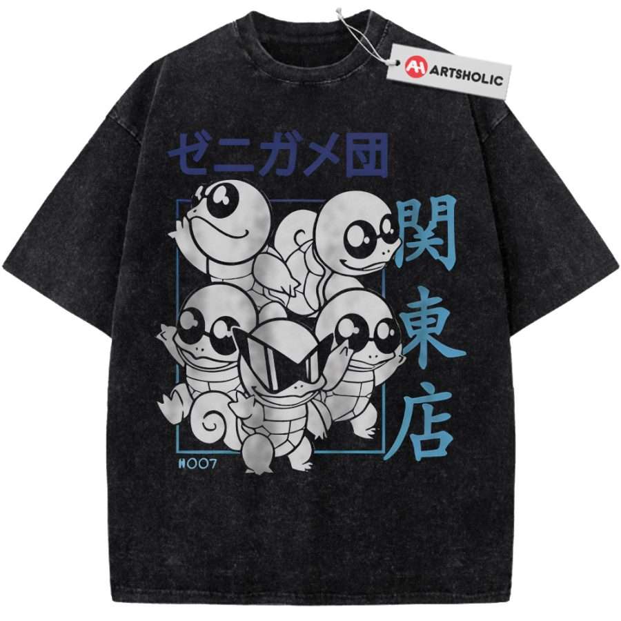 Alternative view of Squirtle Shirt, Pokemon shirt, Anime Shirt, Vintage Tee