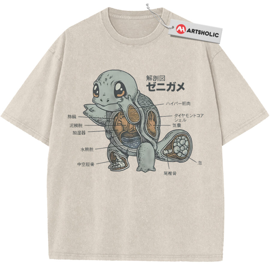 Alternative view of Squirtle Shirt, Pokemon Shirt, PKM Shirt, Anime Shirt, Vintage T-Shirt