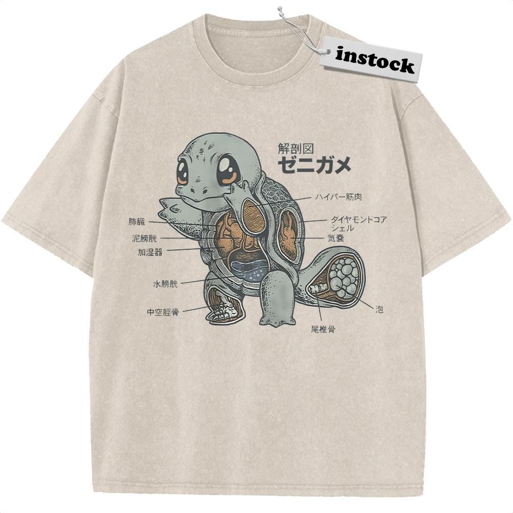 Squirtle Shirt, Pokemon Shirt, PKM Shirt, Anime Shirt, Vintage T-Shirt