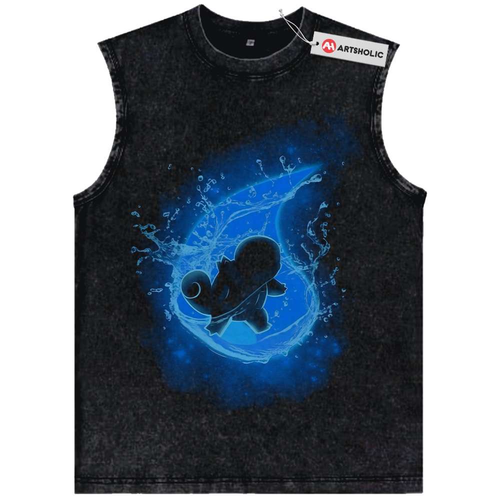 Squirtle Tank Top, Pokemon Tank Top, Anime Tank Top, Vintage Tank Top