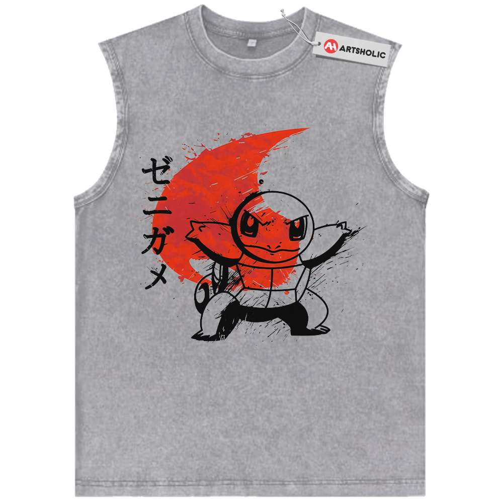 Alternative view of Squirtle Tank Top, Pokemon Tank Top, Vintage Tank Top