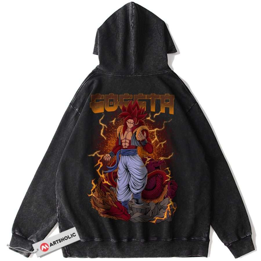 Alternative view of SSJ4 Vegito Hoodie, Dragon Ball Z Hoodie, DBZ Hoodie, Anime Hoodie, Vintage Hoodie
